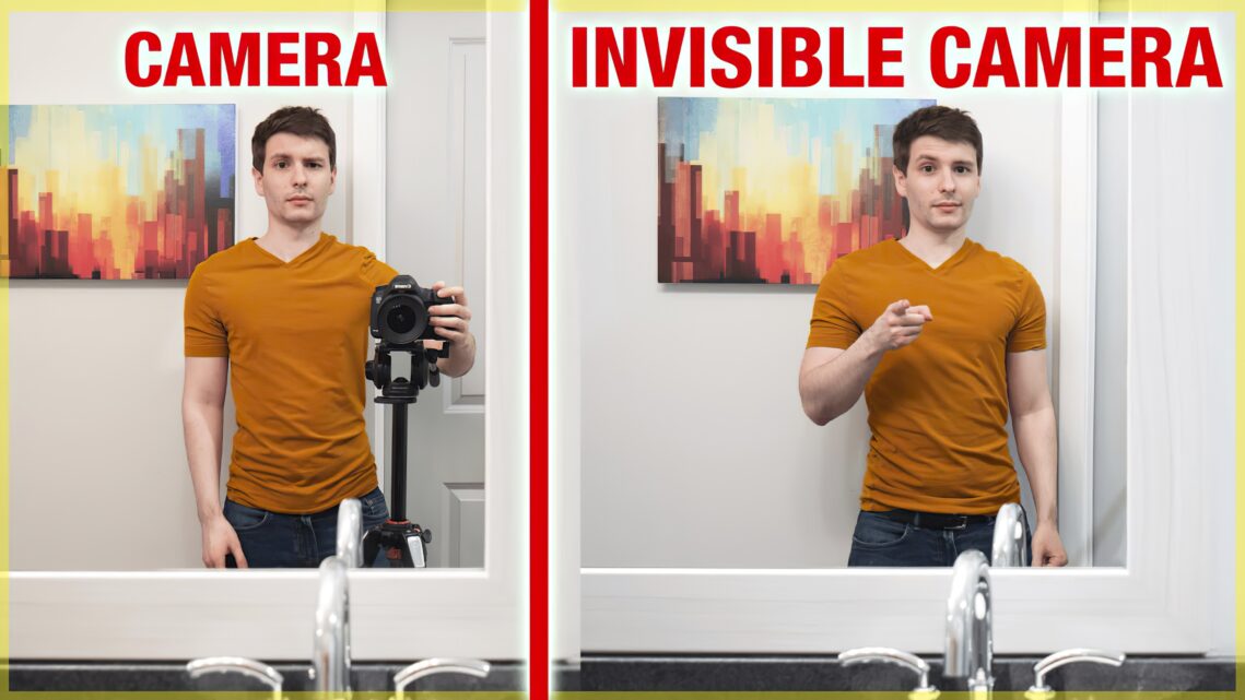 How To Remove Yourself From a Mirror In a Photograph With an “Invisible” Camera