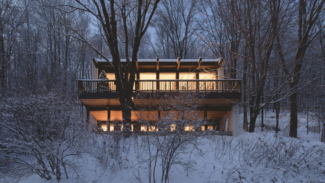 Check Out This Snow Laced Home in Quebec With Raphaël Thibodeau